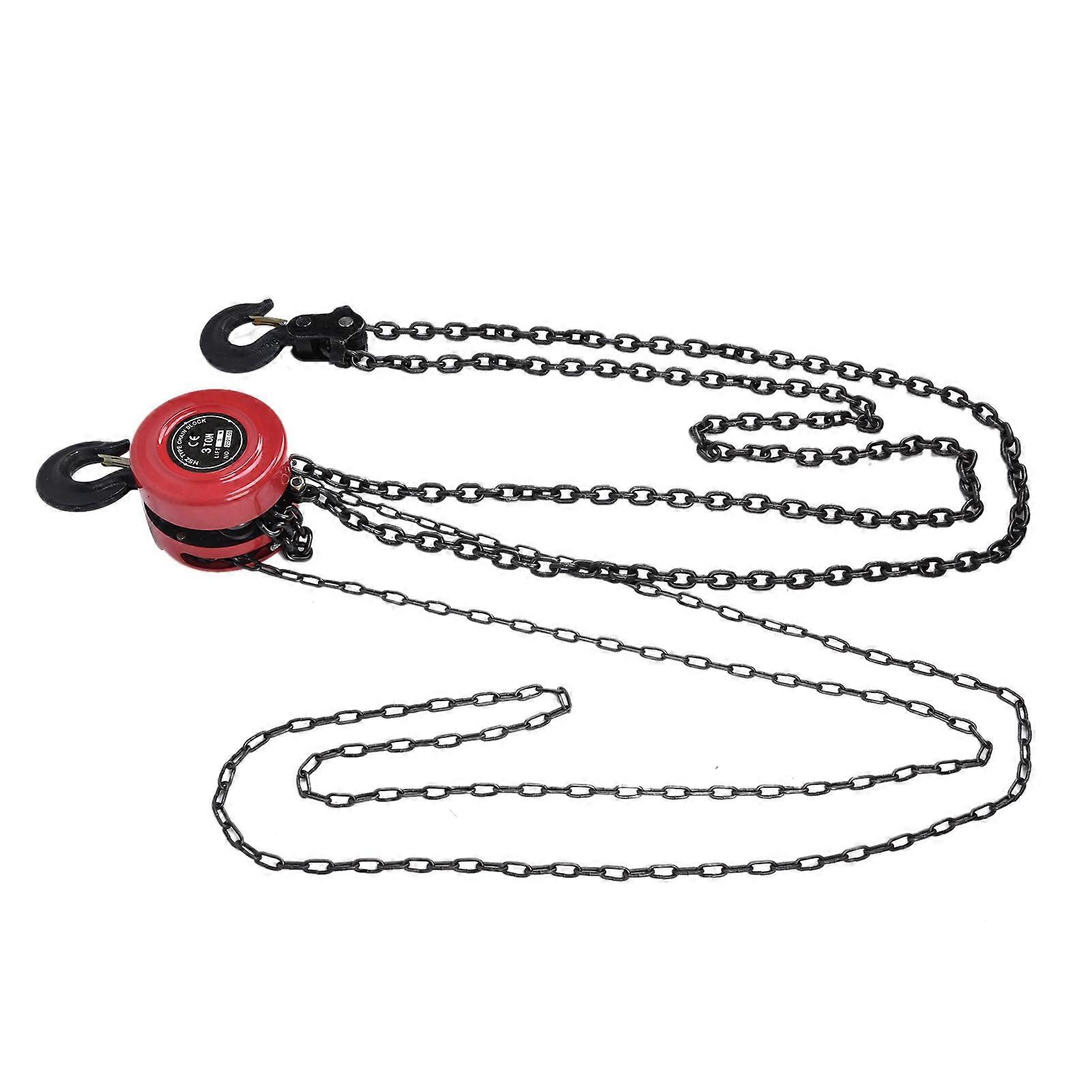 Manual Hand Lift Chain Block Hoist Ratchet Lever with Hook Industrial Hardware 3Meters 6000lb NO.7645