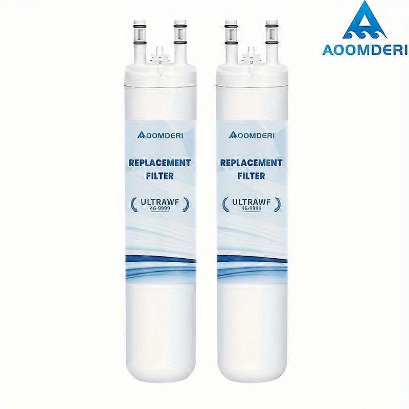 2-Pack Refrigerator Water Filter Replacement - Universally Compatible, NSF 42 Certified, Reduces Chlorine, Taste & Odor - Convenient Replacement for U