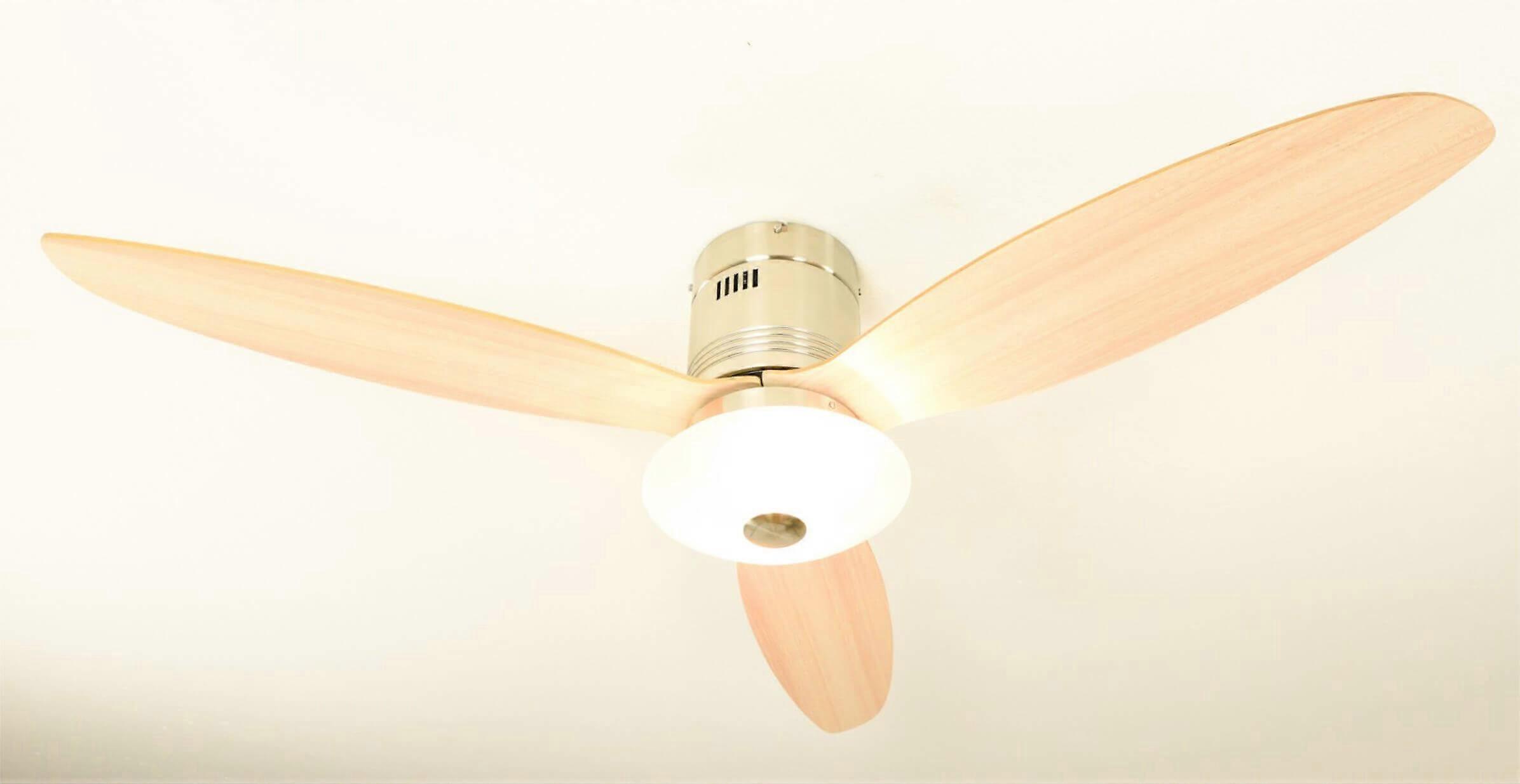 Ceiling fan Aero Maple with light and remote control