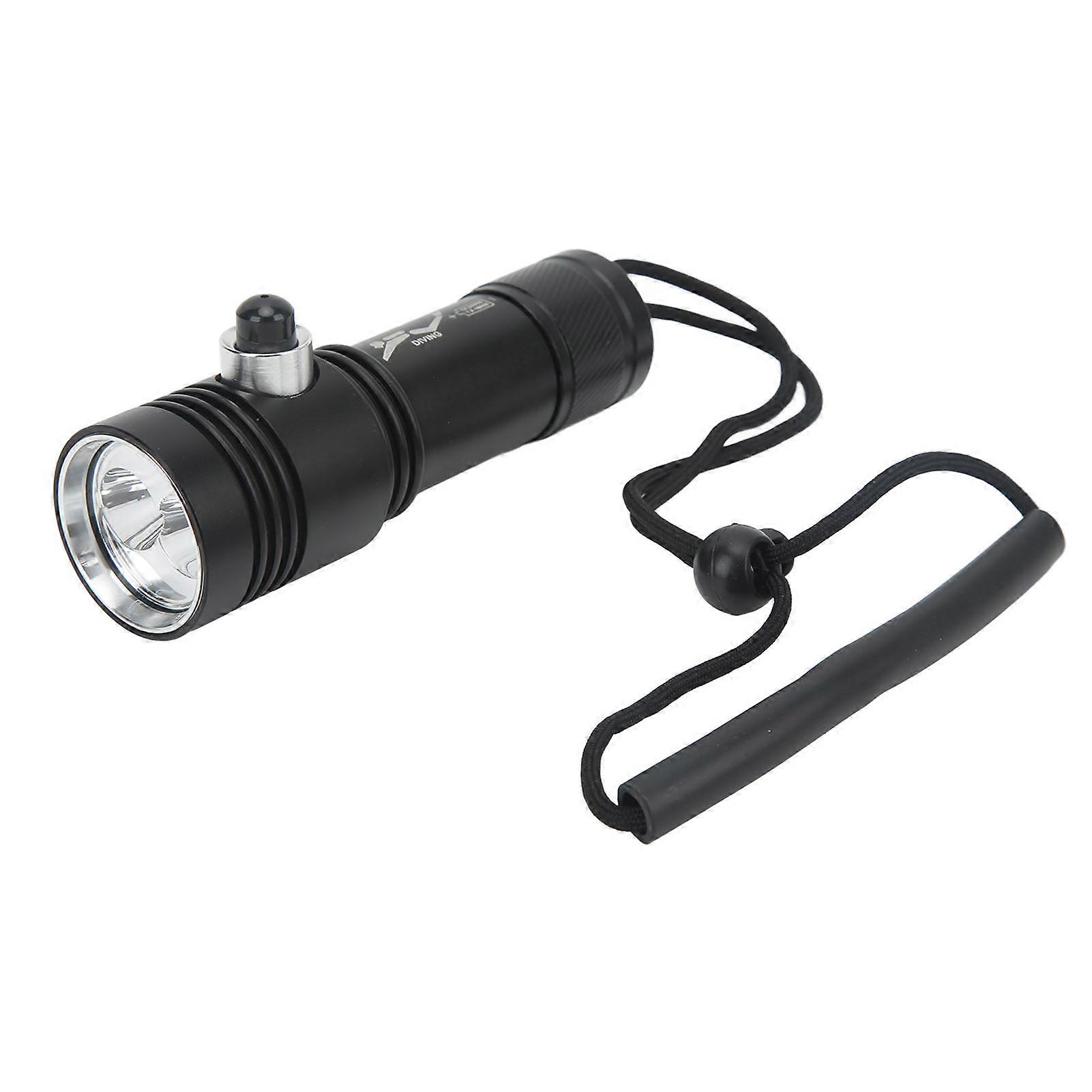 2 Xhp50 Diving Flashlight Magnetic Control Switch Fixed Focus Underwater Diving Light High Power Dive Torch