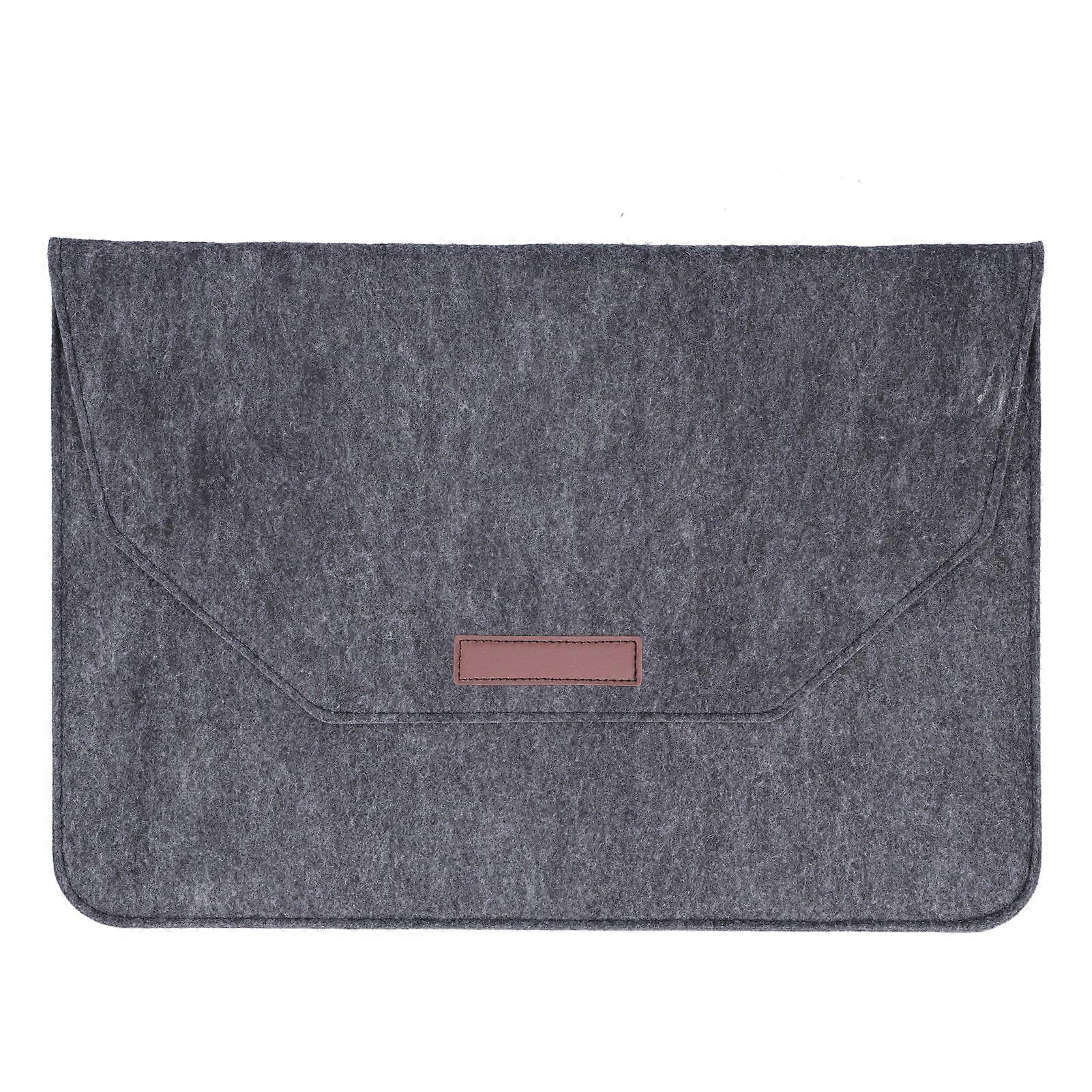 Laptop Sleeve Bag Black Felt Notebook Computer Protective Case Accessories for MacBook15.4in