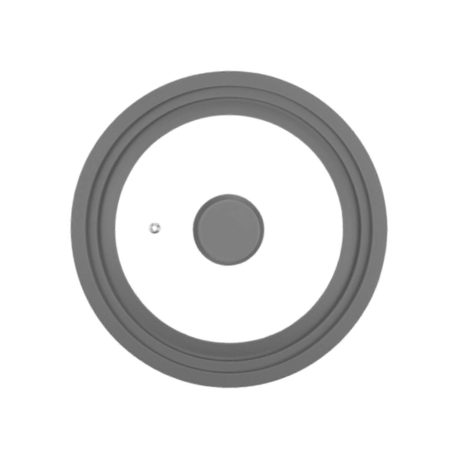 Pot Lid Tempered Top Cover Silicone Replacement Pan Lid for Pans Wok Skillets 20