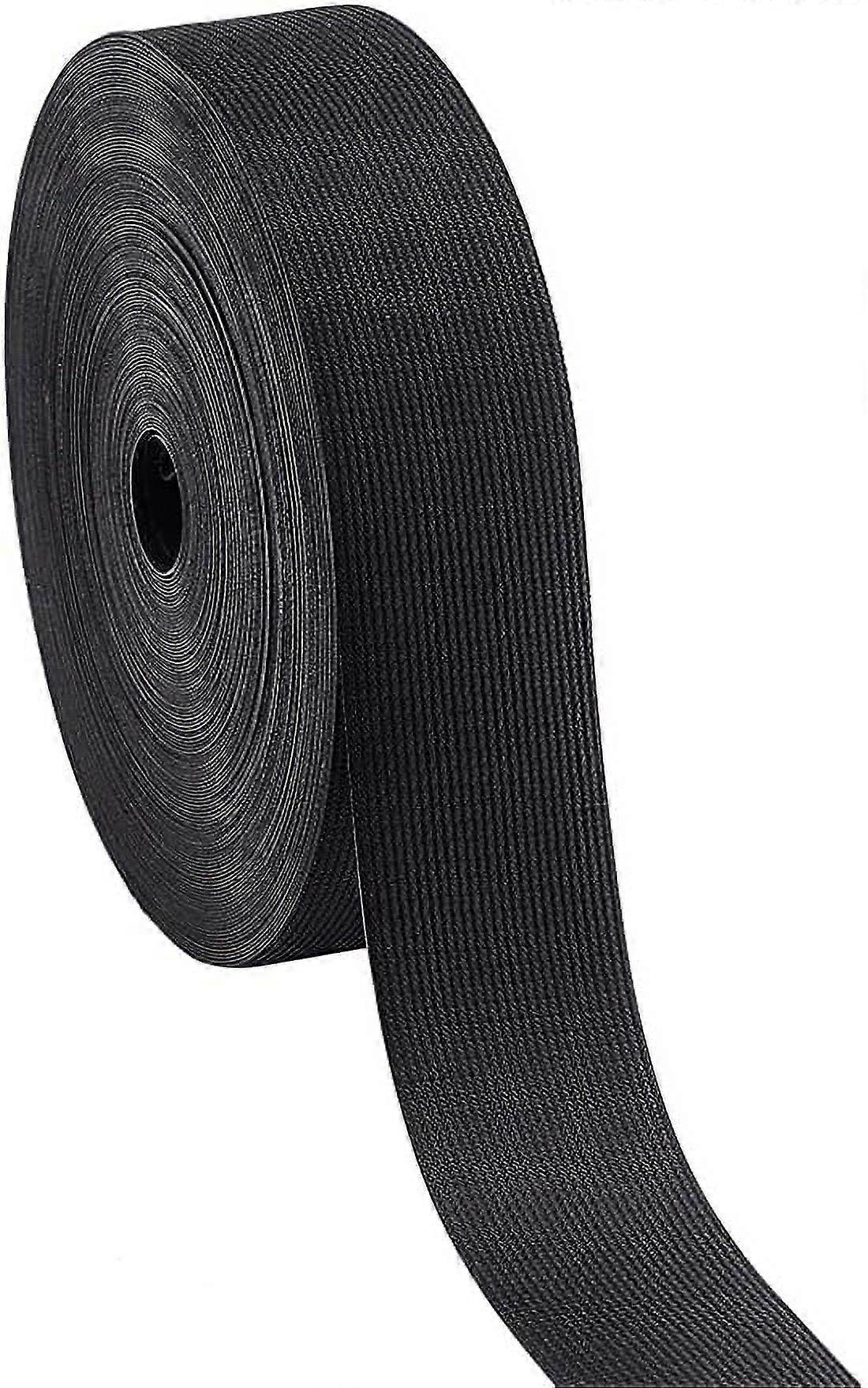 Black Flat TPU Cloth Heat Sealing Tape 0.79Inch 45.9Ft Waterproof Iron-On Seam Sealing Fabric Fusing Adhesive Repair Tape DIY Fix Fabric Outdoor Jacke