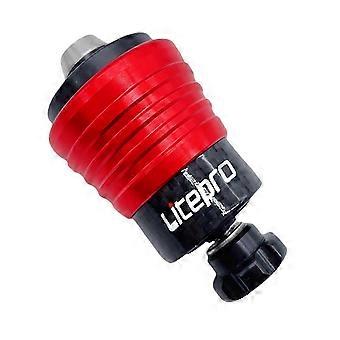 Carbon Bicycle Rear Shock for Folding Bike Shock Titanium Bolt Suspension Red