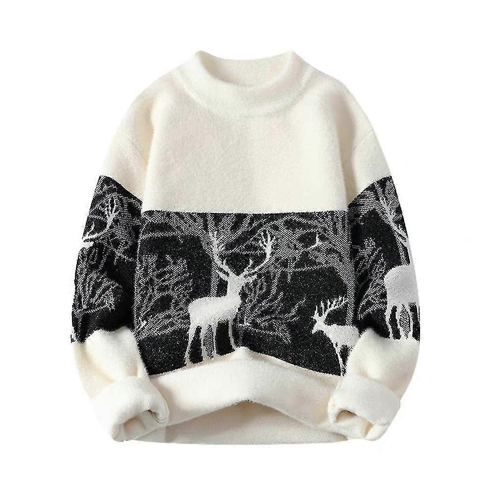 Chritmas Elk Femmes Hommes Pull Tricoté Pull PullEr Casual Noël Pull Tops