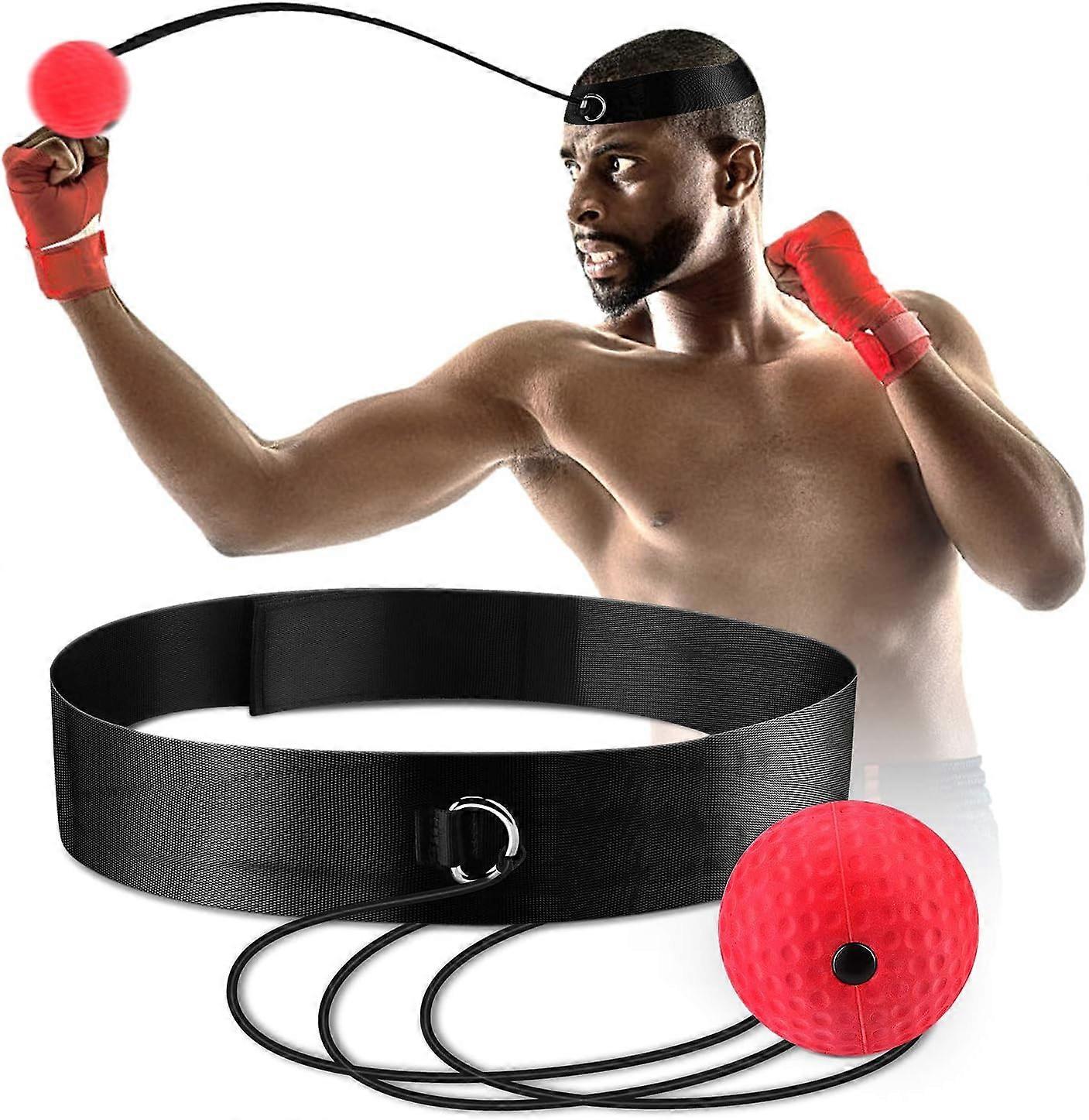 Boxing Reflex Ball, Fight Ball Reflex on String with Headband for Fight MMA Training Speed Reactions