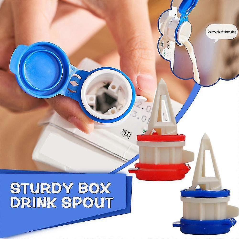2 Pcs Lait Carton Verseur Boisson Déflecteur Box Lid Box Juice