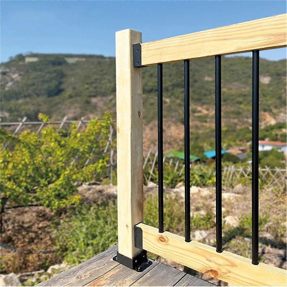 Stainless Steel 2 X 4Inch(Actually 1 X 3 Inch) Deck Railing Connector,for Deck Railing, Handrail, Barn and Beam End,C