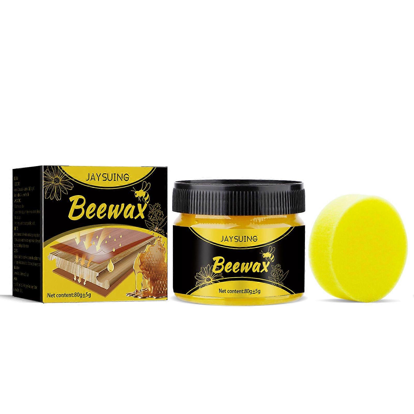 Furniture Repair Beeswax with Sponge Anti-mould Anti-slip Polishing Beeswax for Wood Floor