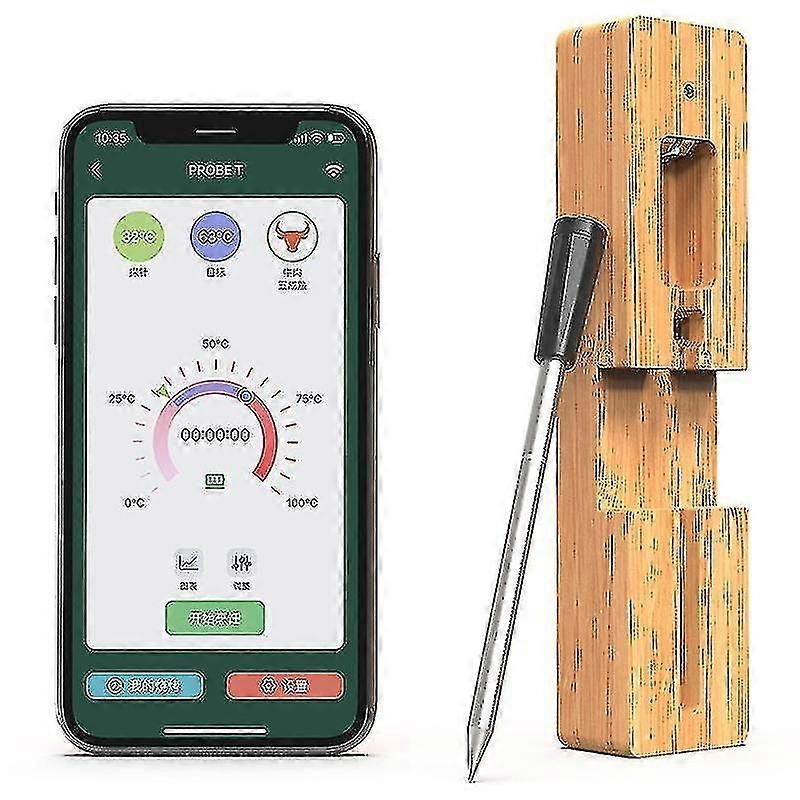 Wireless Smart Meat Thermometer - Termometro grill da forno con connettività Bluetooth e WiFi
