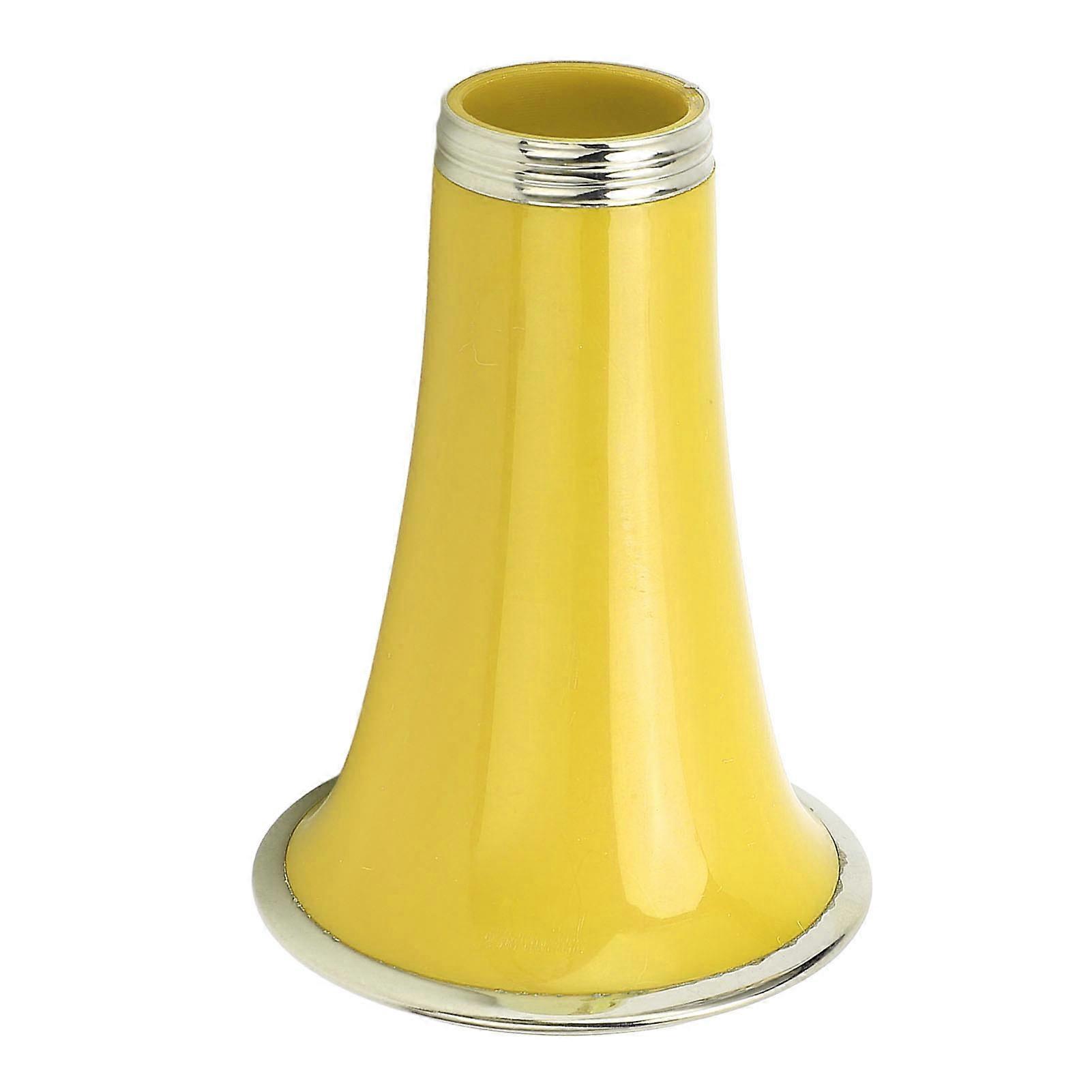 Clarinet Bell Replacement ABS Plastic Nickel Plated Metal Ring Clarinet Speaker Horn Tube Wind Instrument Accessory CC30 Yellow