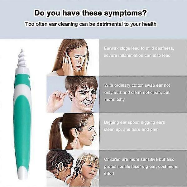 Ear Wax Remover Kit with 16 Washable Silicone Spiral Tips