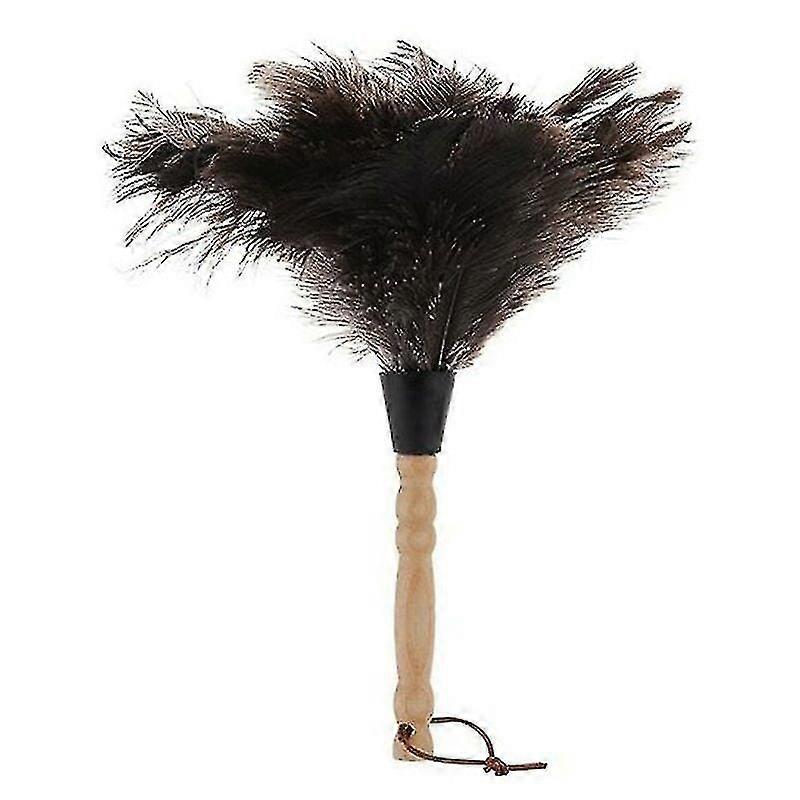 Ostrich Feather Duster, Duster Feather Duster Real Natural Ostrich Feathers with Wooden Handle and Reusable Eco-Friendly -