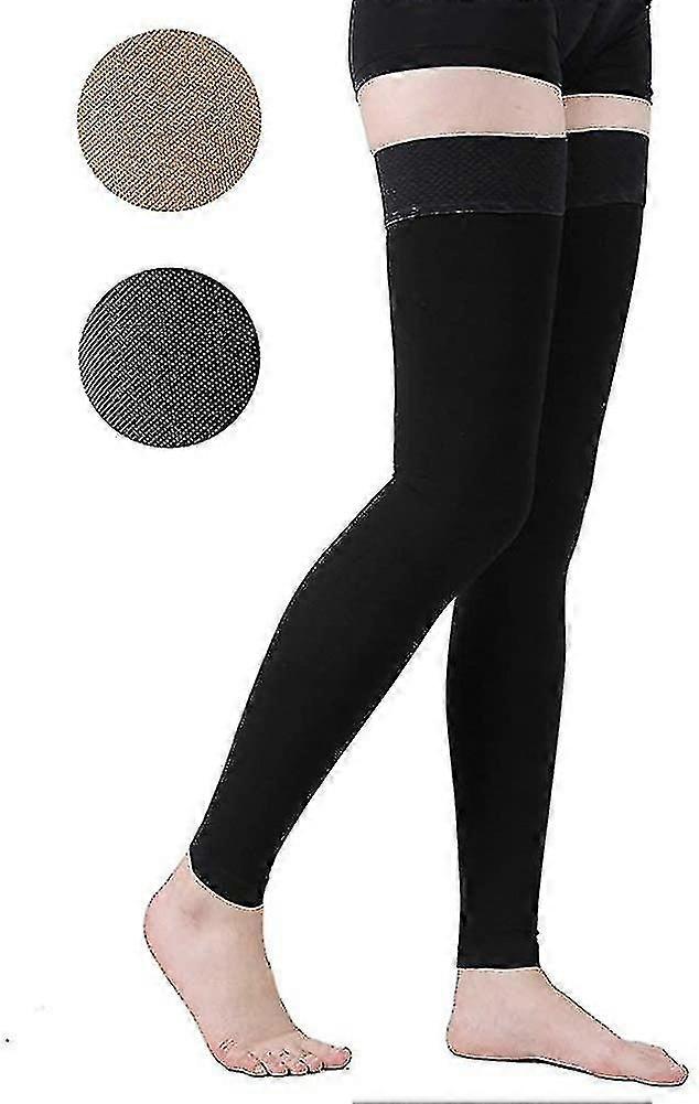 Thigh High Compression Stocking Footless, 20-30mmhg Compression