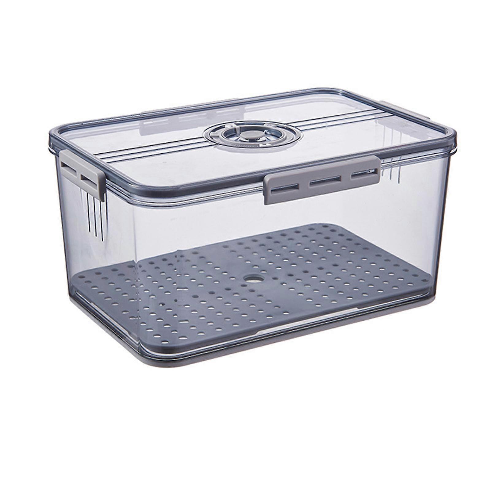 Sealed Transparent Storage Box with Timer Large Capacity Fruit Containers Box Kitchen Accessories