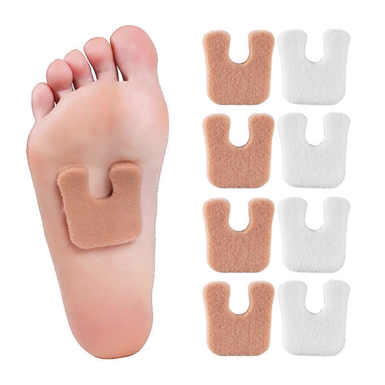 Felt Corn Bunion Protector Pads Reduce Foot and Heel Pain U-Shaped Callus Pads for Women Protecting the Toes