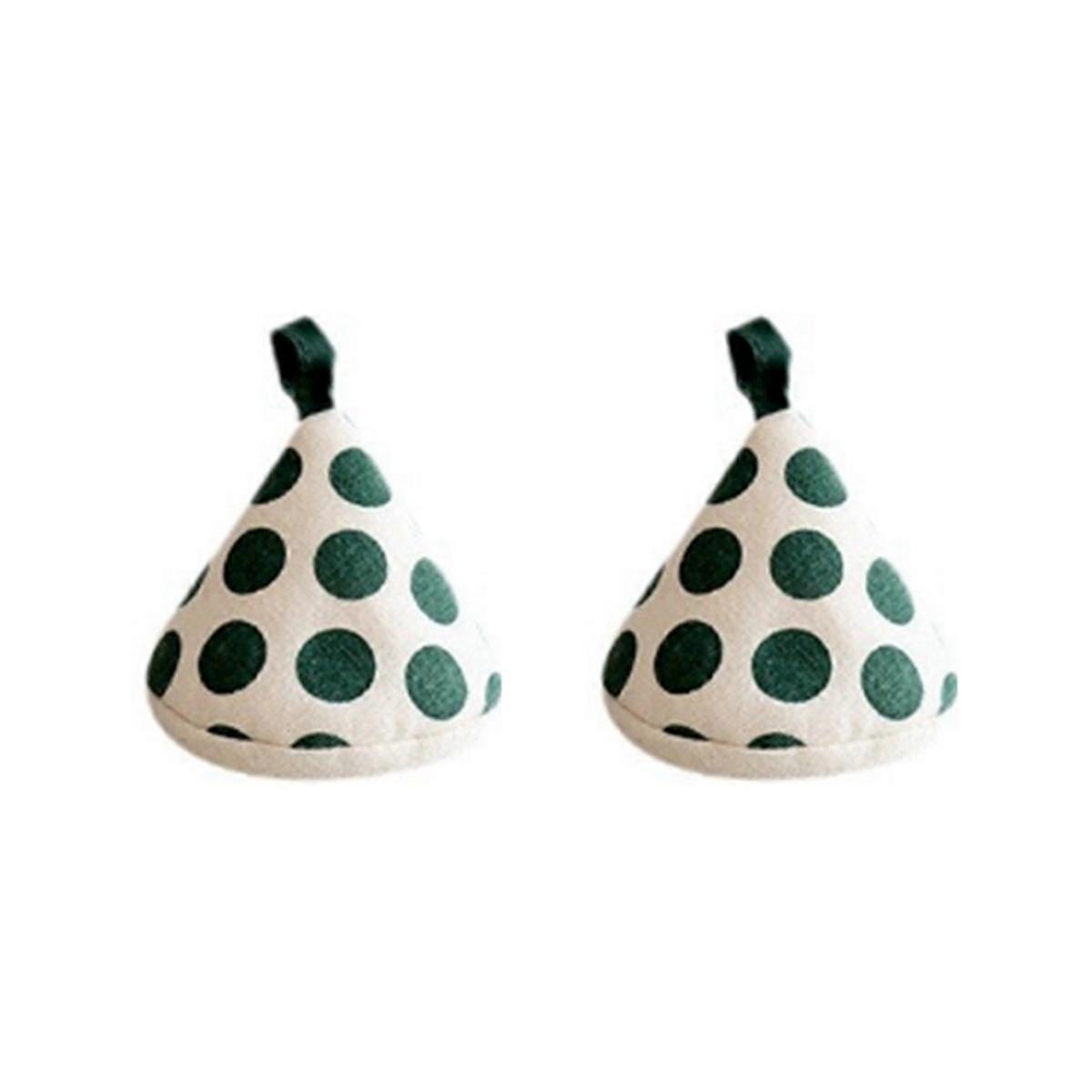 Kitchen Anti-Scalding Triangle Pot Handle Cap Heat Insulation Gloves Cute Fabric Pot Cap Pot Jacket