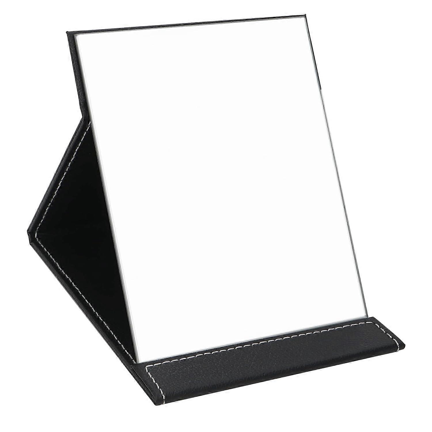 Folding Travel Mirror, PU Portable Adjustable Rectangular Ultrathin Mirror, for Travel, Camping,Home(10W7.8L),2024 Ping