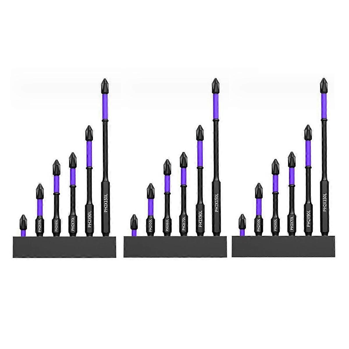 D1 Anti- and Shock-Proof Bits Screwdriver Bits, High Hardness and Strong Magnetic Bit, Super Strong