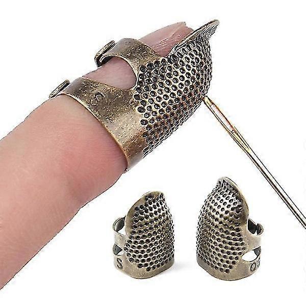 Retro Finger Protector Antique Thimble Ring Handworking Needle Thimble Needles Sewing Tools Accessories