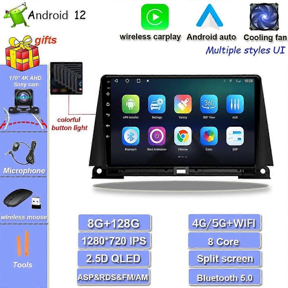 Cooling fan 360 camera DSP IPS Android 12 For Lexus NX200 Z10 NX 200 2014-2020 Car Radio Multimedia Video Player Navigation GPS