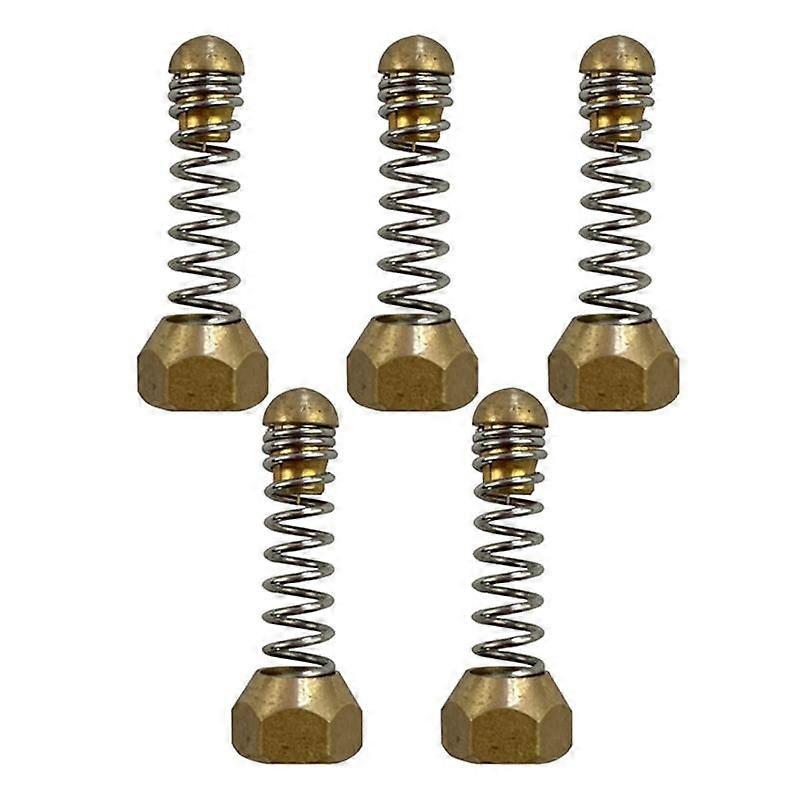 5Pcs 1/8 Internal Thread Pressure Washer Pipe Nozzles Sewer Drain Pipe Spring Ejectors Cleaning Vibrating Spring Nozzles