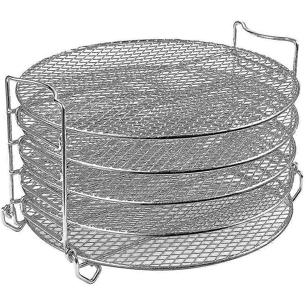 Compatible With Dehydrator Stand, Grill Stand Air Fryer With Five Stackable Layers Food Grade Compatible With Dehydrator Ra