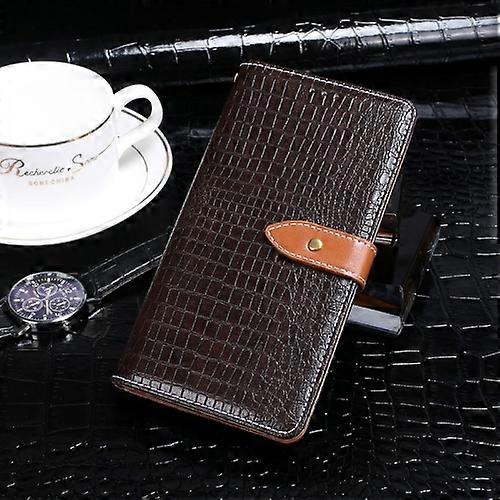 For Nokia 2.4 idewei Crocodile Texture Horizontal Flip Leather Case