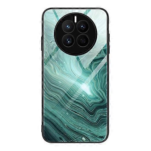 For Huawei Mate 50 Marble Pattern Glass Protective Phone Case
