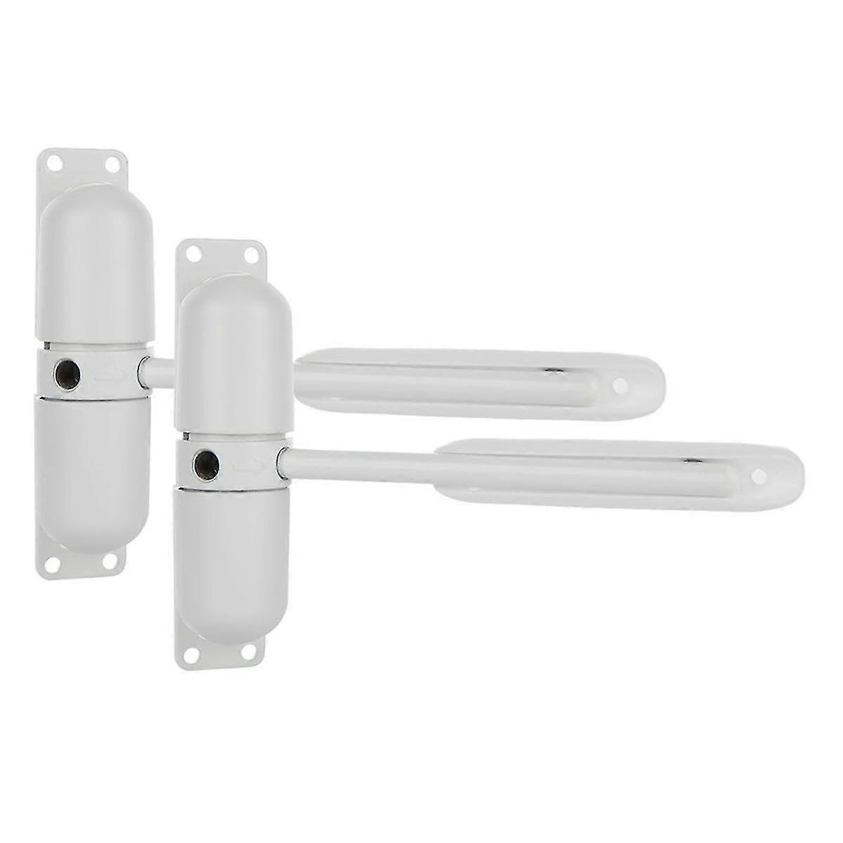 2PCS Automatic Spring Door Closer, Adjustable Close Door Hinge for Convert Hinged Doors to Self-Closing,Door Closer Auto
