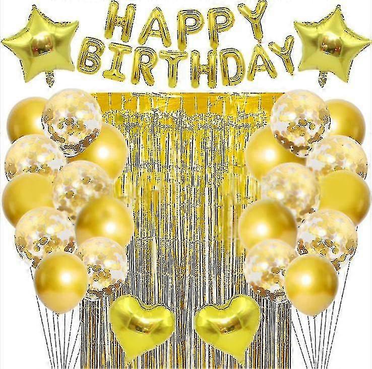 Multi-color Happy Birthday Balloons Decorations Set