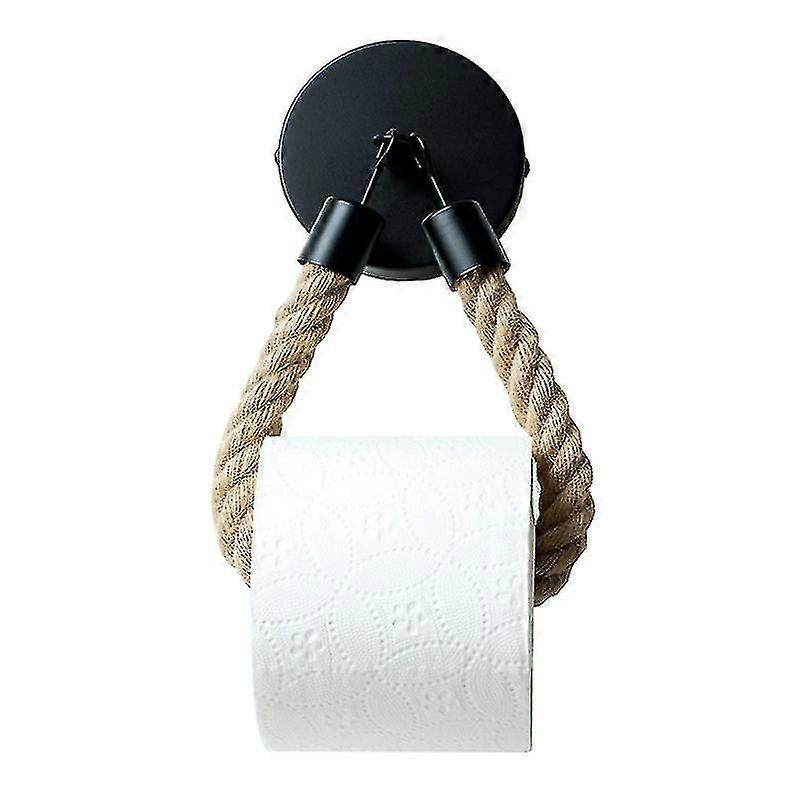 Toilet Paper Holder Black Matt , Vintage Toilet Paper Holder