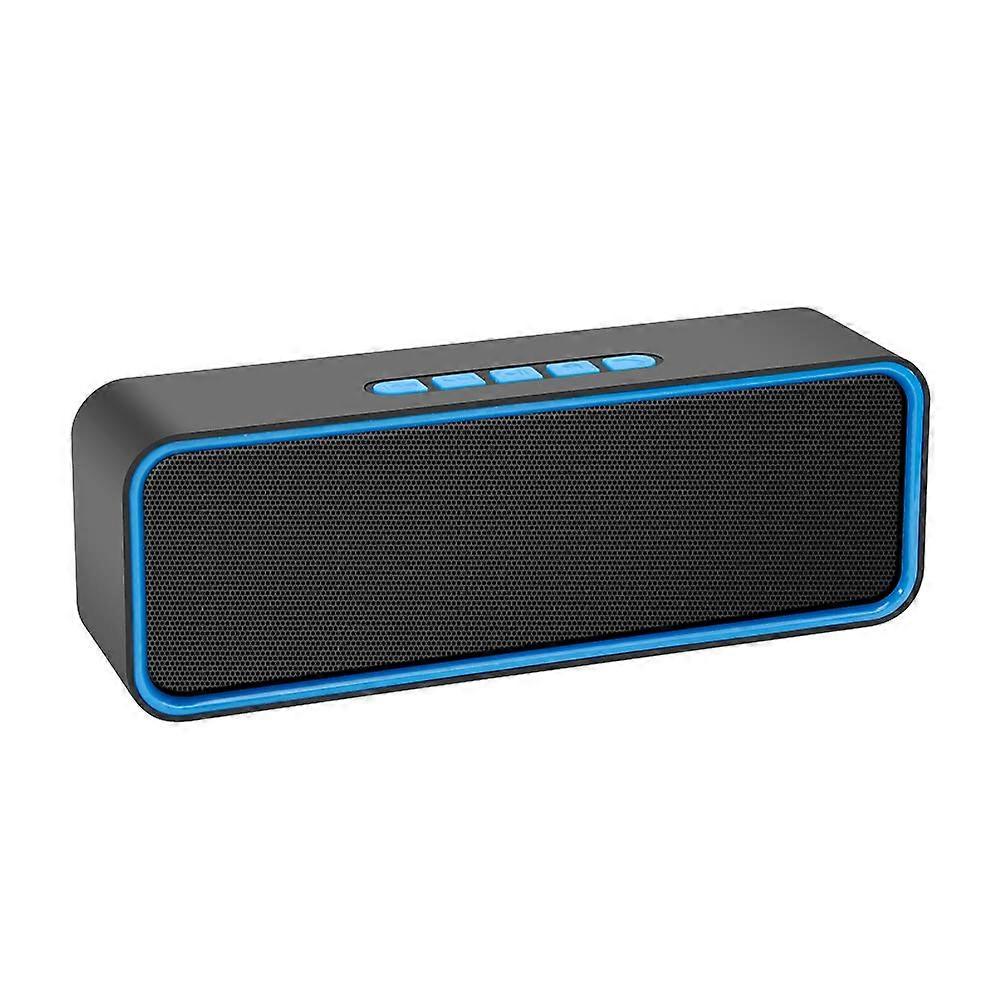 Portable Wireless Speaker, Bluetooth 5.0 Speaker with 3D Stereo HiFi Bass, 1500mAh Battery, 12 Hour Playtime (Blue)