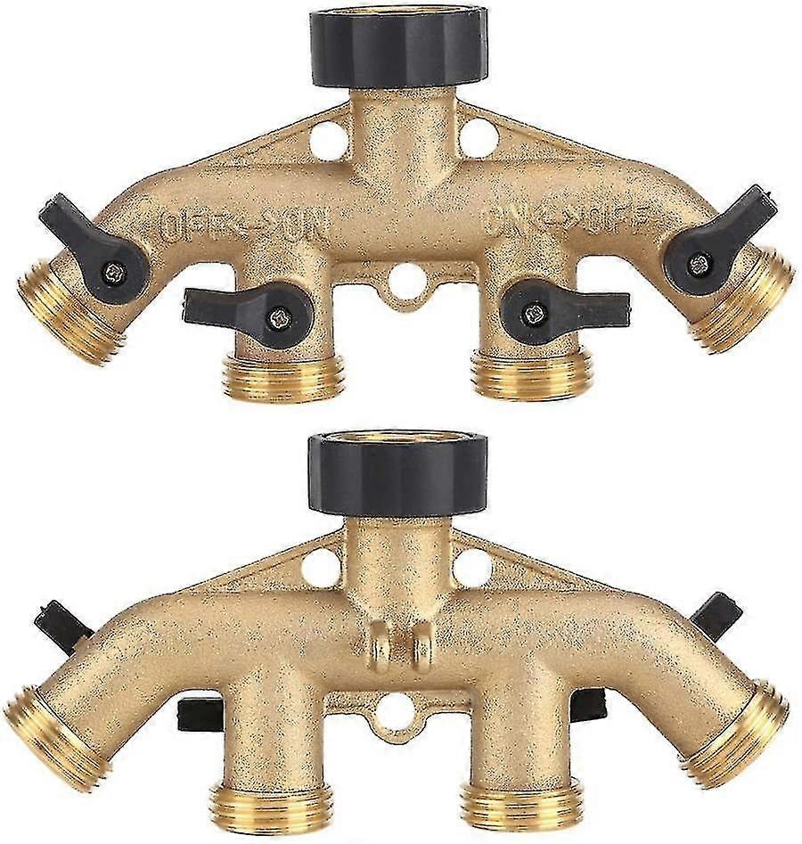 Garden Brass  4 Way Tap Hose Splitter Switch Valve
