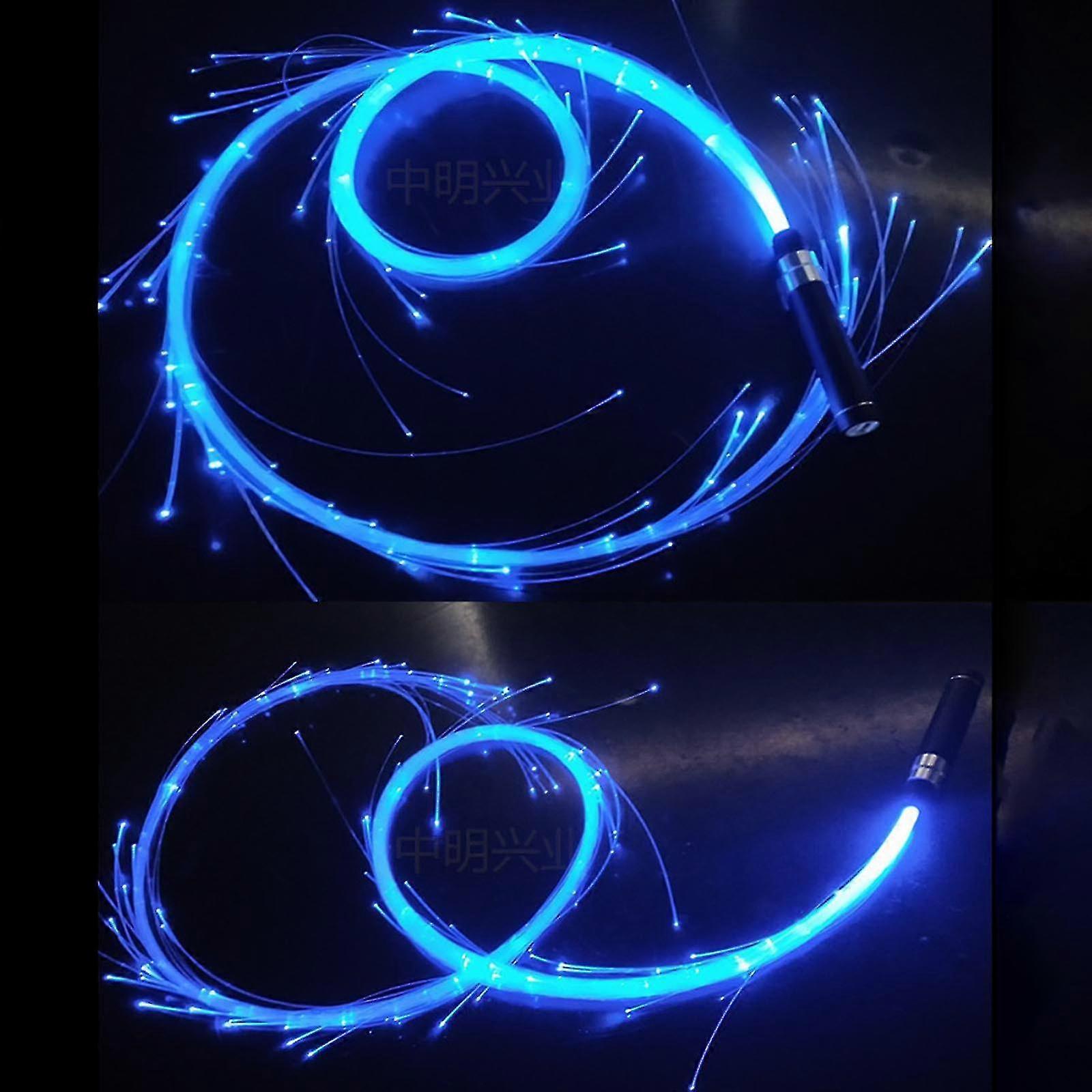 Hand Throwing Glowing Fiber Whip Ambient Light Props