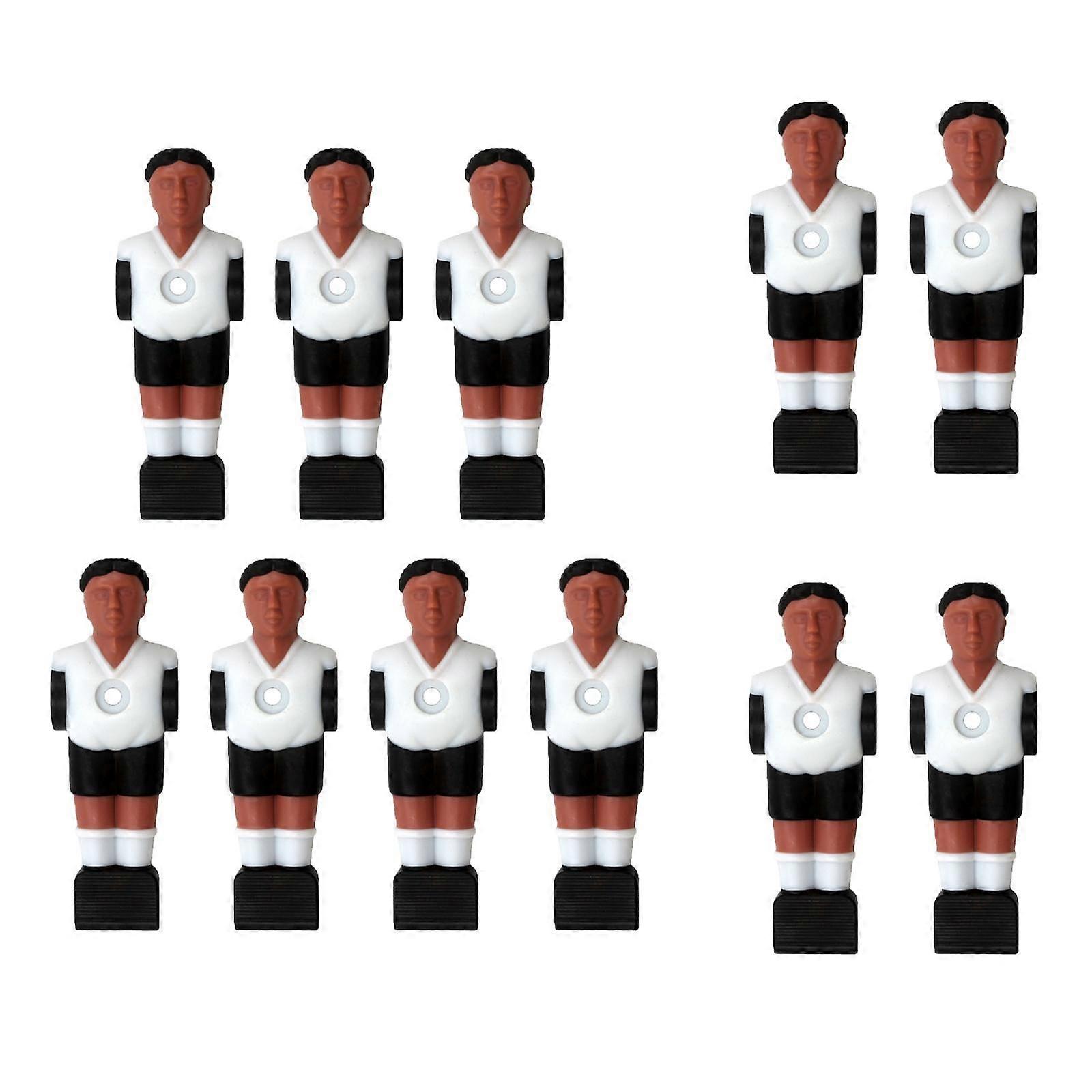 11 Pieces Foosball Player Replacement Table Soccer Parts Machine Accessory White