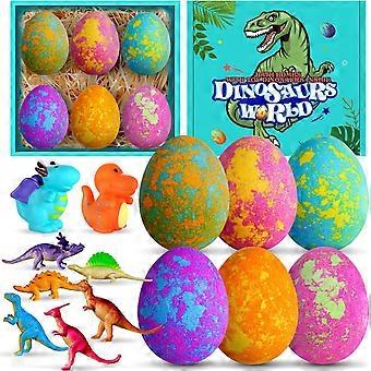 Bath Bombs for Kids, Bath Bomb with Dinosaurs Surprise Inside for Christmas Birthday Easter Children Day Halloween Present, Bubble Bath Bombs Gift Set