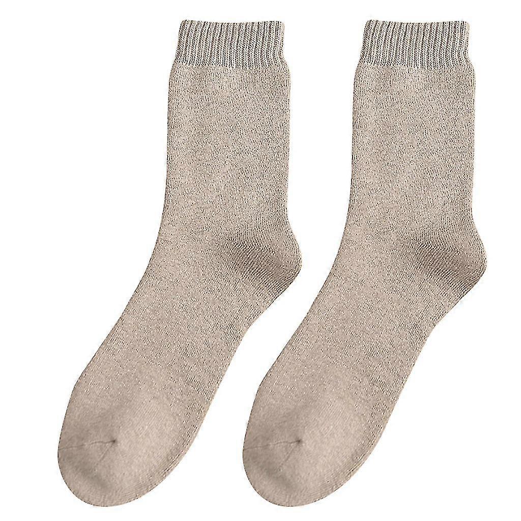 men's solid autumn socks casual cotton socks warm socks
