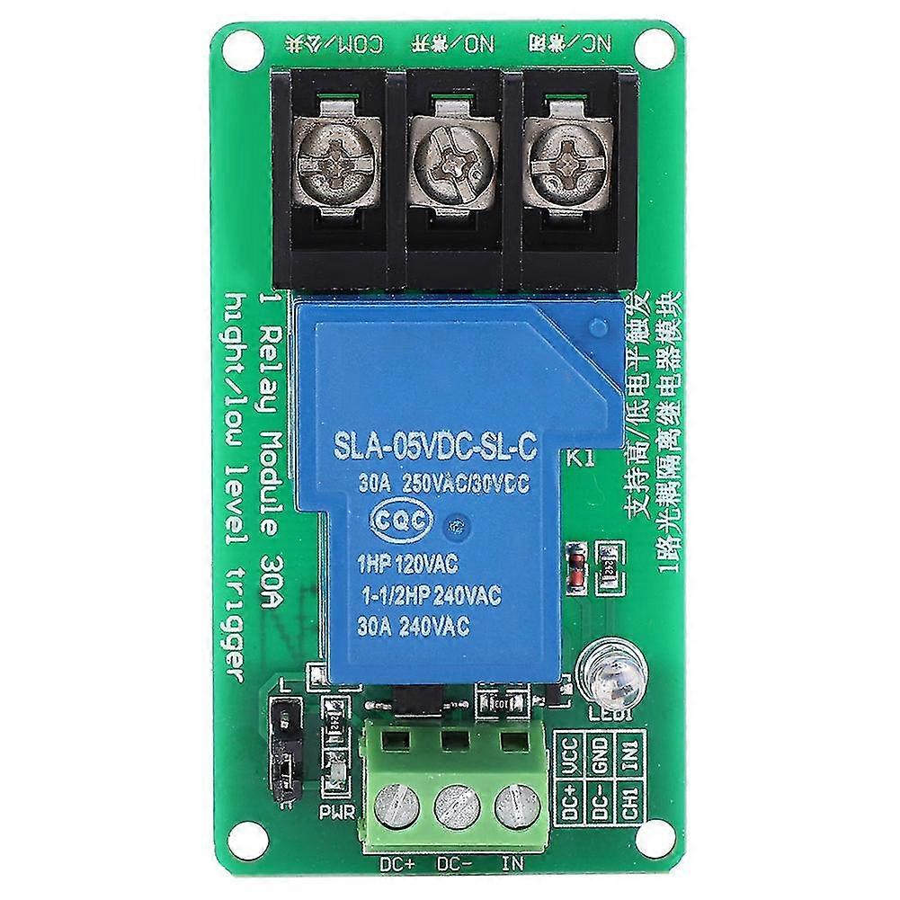 Relay Module 1 Channel with Optocoupler Isolation Support High and Low Level Trigger Switch 30A5V
