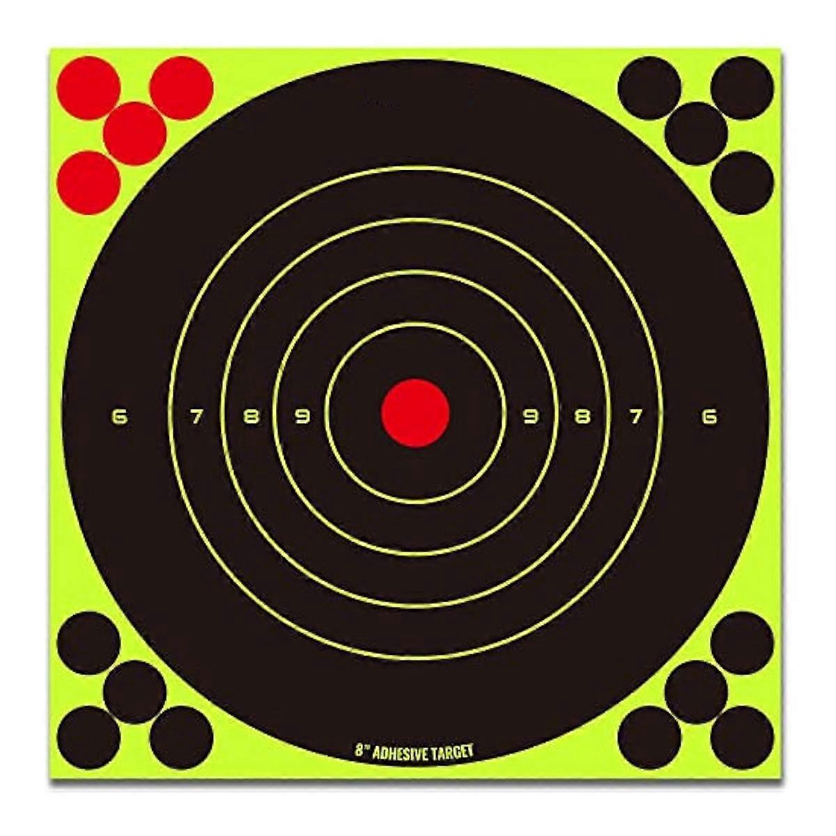 100pcs Fluorescent Green Target Stickers Bow and Stickers