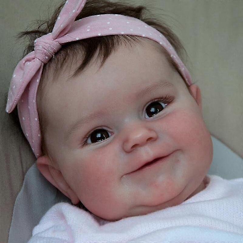 再生人形50cm生まれの赤ちゃん人形生まれの女の子の赤ちゃんの生き生きとしたリアルソフトタッチのマディ手根の髪と高品質の手作りアート人形かわいい贈り物