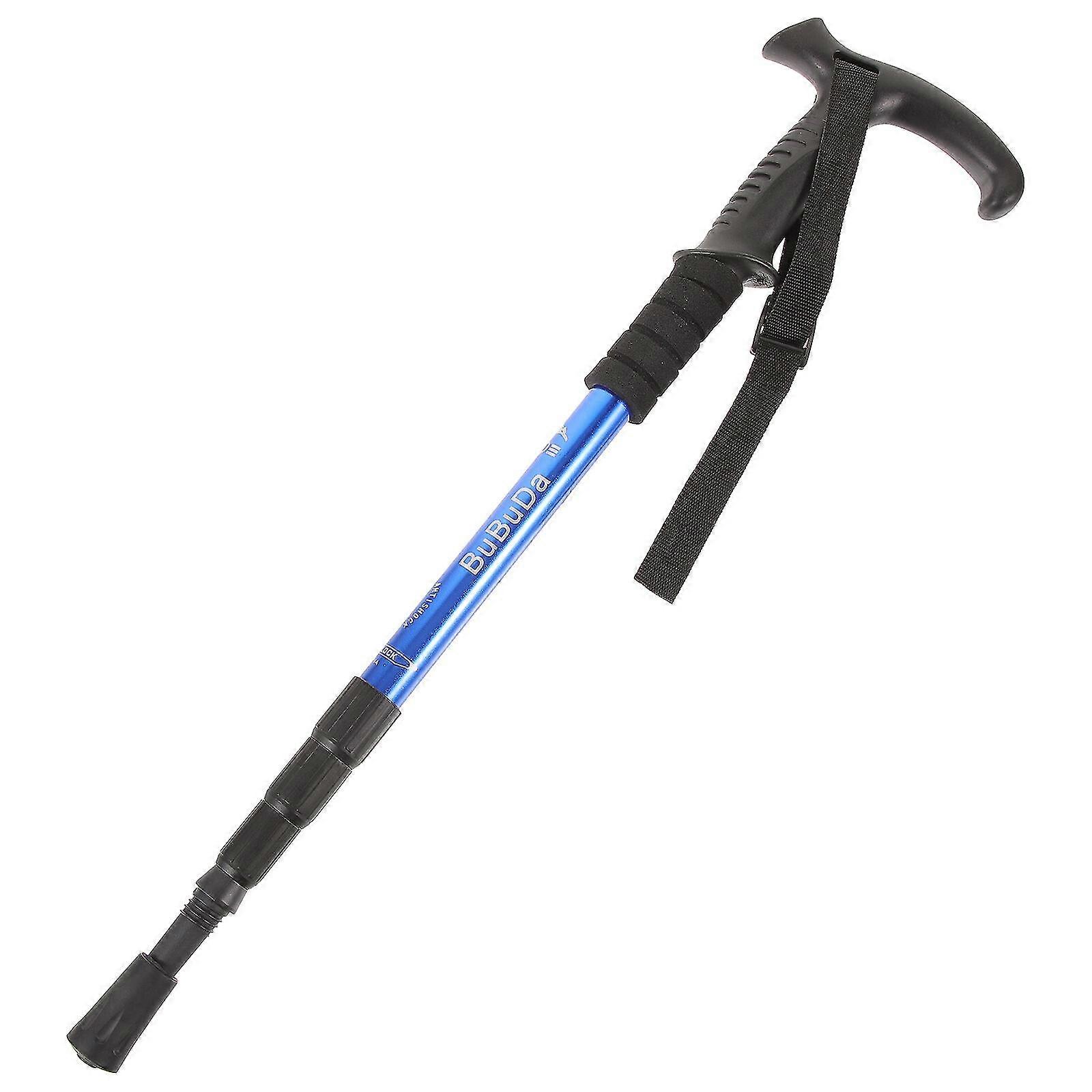 Walking Cane Hiking Walking Stick Multi-function Trekking Pole Telescopic Mountain Climbing Stick