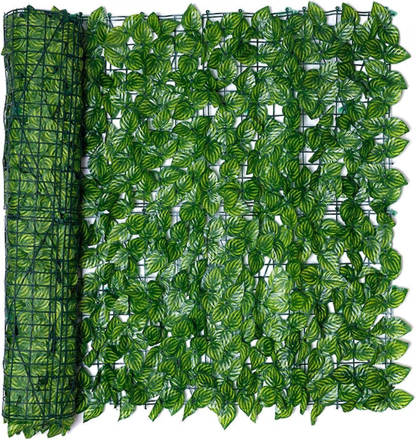 Artificial Ivy Leaf Hedge Trellis, Artificial Leaf Garden Fence, Privacy Cover Wall Gardening Fence, UV Fade Protection