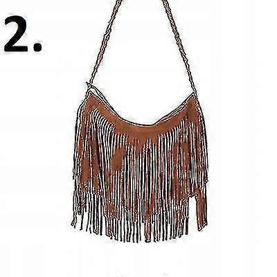 New Beautiful Handbag With Fringes 2 Kinds Of Suede
