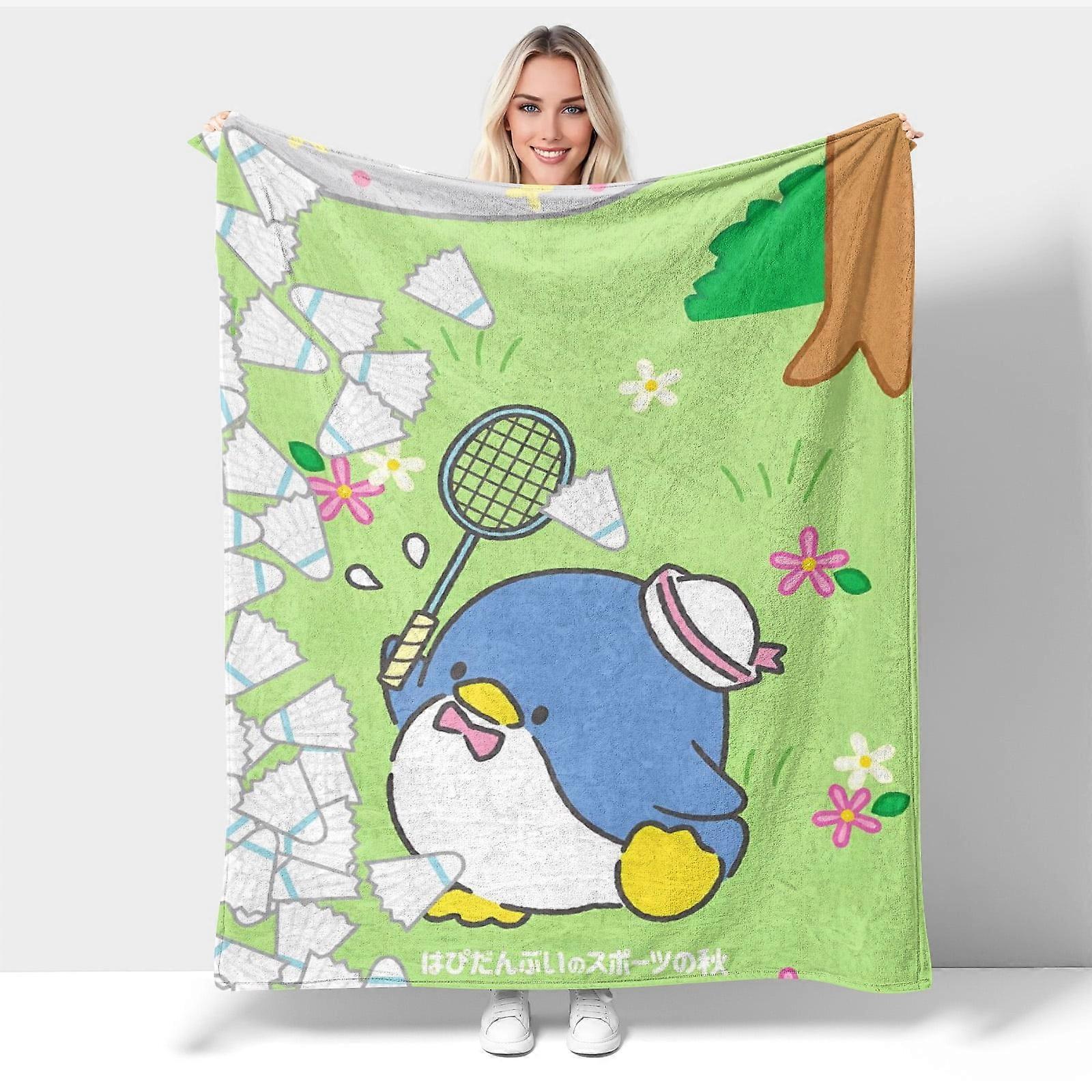 Tuxedosam Cobertor de veludo de dupla face estampado e espessado, confortável e macio para sofá, cobertor de inverno grosso para quarto-KDE32683