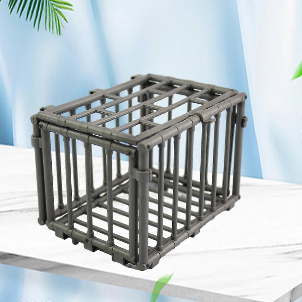 Foldable Cage Model Toy Clip-Type Creative 1/6 Scale 1 Piece for Children