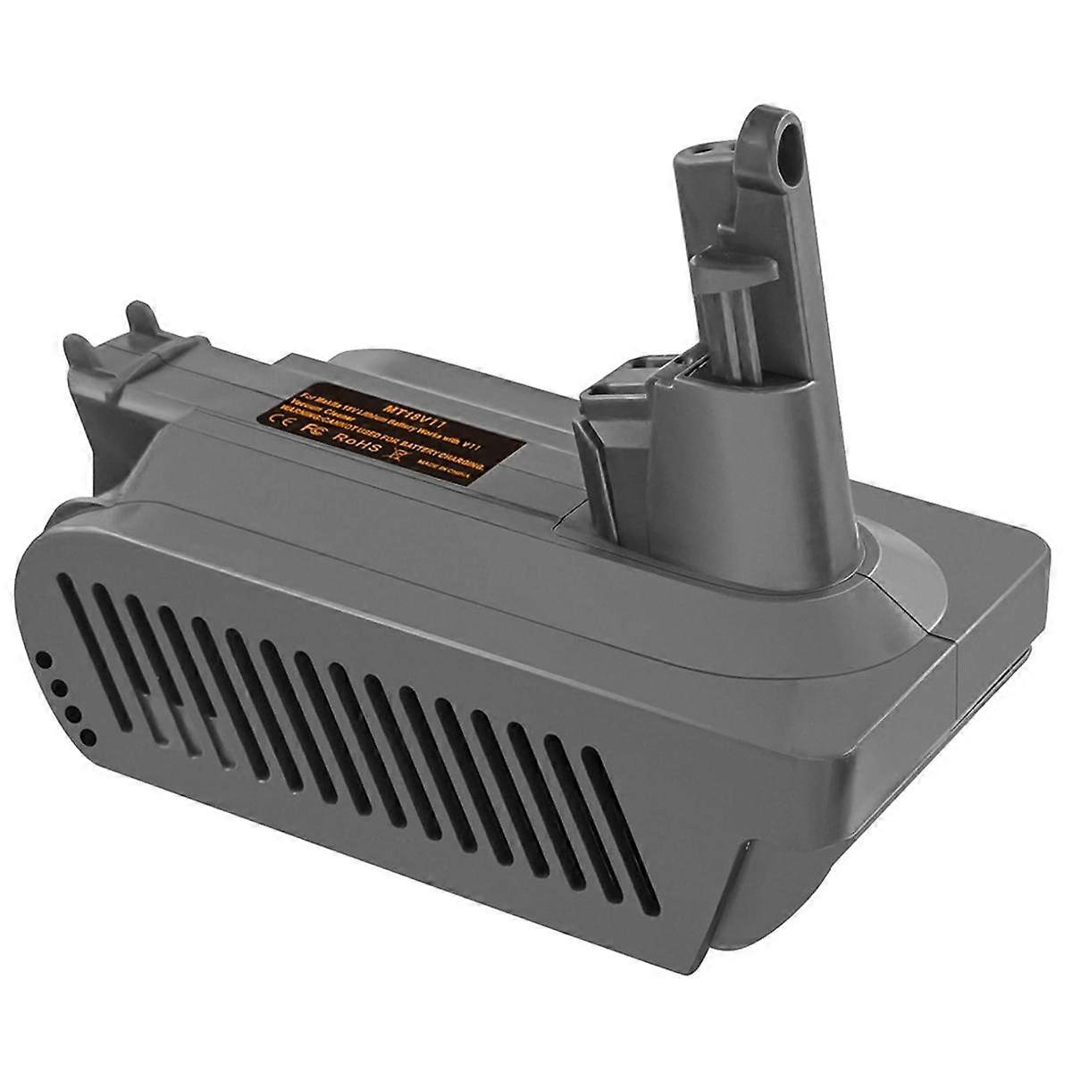 MT18V11 Adapter for 18V Lithium Battery to for V11 Vacuum Cleaner, for 18V Battery to V11 Replace