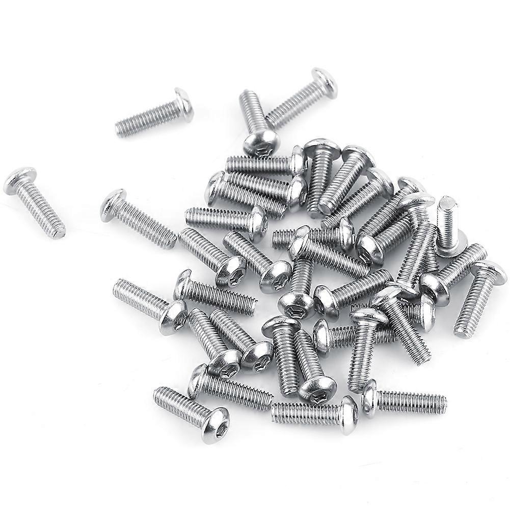 100pcs Bag Button Head Hex Socket Stainless Steel Screw Fastener Repair Tool Accessory M3*10