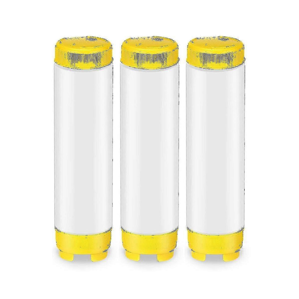 16oz Inverted Plastic Squeeze Bottles, Refillable Tip Valve Dispenser Condiment Squeeze For Sauces Xxf
