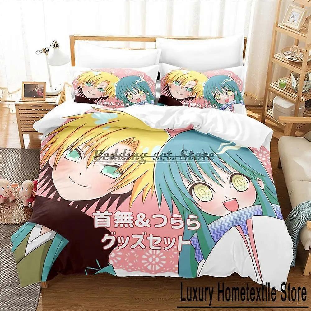 o2372 Lençóis Desenhos Animados Nura Ascensão do Clã Yokai Conjunto de Cama Conjunto de Cama Adulto Kid Quarto Capa de Edredão Conjuntos Lençóis fVV2372